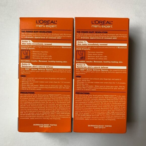 L'oreal Men's Expert Power Buff Exfoliator x2 NEW - Picture 6 of 6
